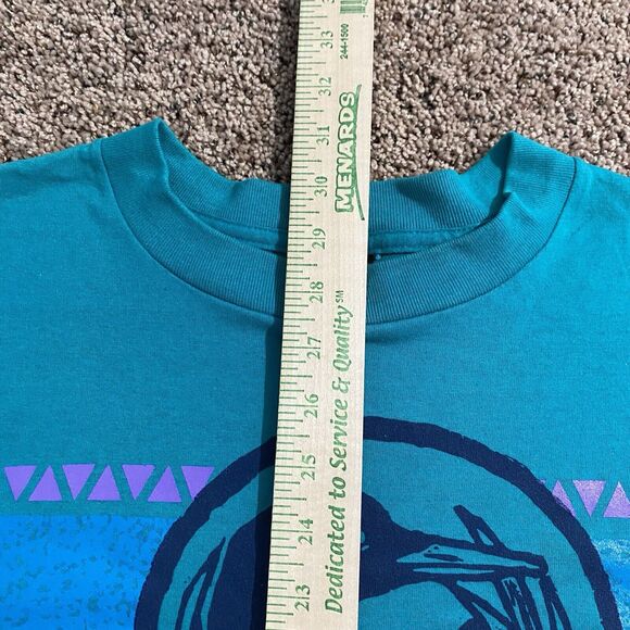 Vintage Single Stitch Minnesota Loon Graphic Tee Shirt Size XXXXL 4X Unisex Blue - Picture 7 of 7